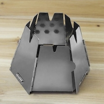 Jokmae Altıgen Mangal Mini Katlanır, Taşınabilir Şömine Çok Renkli