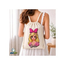 Ghostbastır Design Barbie Büzgülü Keten Çanta C210 Bej