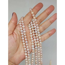 Yasamtohumu İnci Dizi Pembe Royal Quality 6 7mm 53336 Çok Renkli
