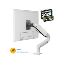Nb Ergonomic Nb F80 Beyaz 17-32inch Amortisörlü 2-9 Kg Monitör Standı 2026 Versiyon