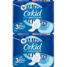 Orkid Ultra Extra Hijyenik Ped Gece & Gündüz 2 x 6'lı