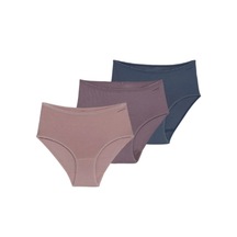 Blackspade Kadın Külot 3lü Paket Essential 1577 - Mor Pembe Deni Çok Renkli