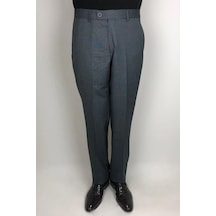 Toricelli Dmctekstil Erkek Düz Yüksek Bel Trc-143 Klasik Kesim Rahat Kalıp Yandan Cep Boru Paça Büyük Beden Kumaş Pantolon gri