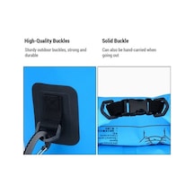 Pazly Yüksek Kapasiteli Açık Hava Sporları İçin Su Geçirmez Pvc Çanta, Çift Askılı, Dayanıklı Tasarım Sarı Sarı Sarı