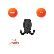Zepli N Askı, Metal Vestiyer Askısı, 84 Gr, Dolap Ve Duvar Askılığı, Matsi Yah Si Yah Vidalı
