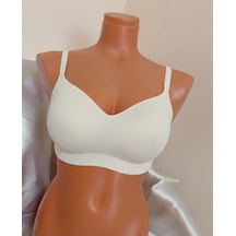 Fk Lingerie Lazer Kesim Balensiz Taş Rengi Sütyen Fk1241