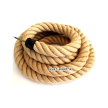 3 Cm Jut Hasır Kablolu Halat - 10 Metre N11.434