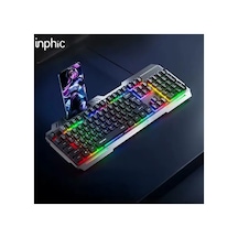 Inphic K2 Usb Kablolu Oyun Klavyesi 104-key Sessiz Oyun Klavyesi Bilgisayar Laptop İ - Karbul9477-1