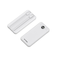 Torima TRM-1015 10000 mAh 2 Çıkışlı Taşınabilir Hızlı Şarj Dijital Göstergeli Powerbank Beyaz