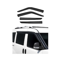Fiat Doblo Iıı 2023-2024 Uyumlu Araca Özel Sport Style Akrilik Cam Rüzgarlığı Koyu Duman 4 Parça