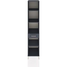 Hyperion Dolap 4 Raflı Tek Çekmeceli 44x44x221 Antrasit-antrasit Antrasit