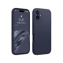 Apple iPhone Uyumlu  16 Uyumlu Kılıf First Silikon - Lacivert