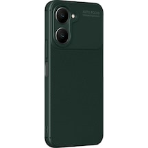Vivo Y18 Kılıf Auto Focus Karbon Kapak - Koyu Yeşil -