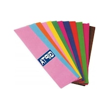 Karışık 10 Renk Krepon Kağıdı, 50x200 Cm Boyutunda Yüksek Kalite