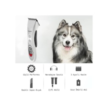 Evcil Havyan Pet Köpek Kedi Kırkma Çift Akülü Traş Makinesi Cac-868