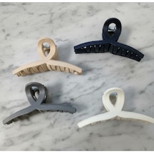 Şehrazat Handmade 4 Lü Midi Orta Boy Mandal Saç Tokasi Çok Renkli