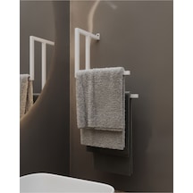 Aju Havluluk Metal Kağıt Havlu Tutacağı Ev Banyo Düzenleyici Duvara Monte Havlu Tutucu Modern Tasarım Beyaz