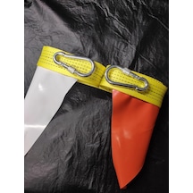 Tr 5 Metre Araç Çekme Halatı, 80 Gram Polyester, Çelik Vidalı Kancalar, 3 Ton Çekme Kuvveti, Renkli Güvenlik Bayr