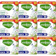Molped Pure & Soft Hijyenik Ped Gece 9 x 30'lu