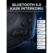 Intercom Bluetooth Kask Kulaklık Motosiklet Kulaklık 5. 0 Bluetooth