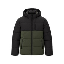 Jack & Jones 12298858 Jjbecks Puffer Sn Mont Haki-siyah
