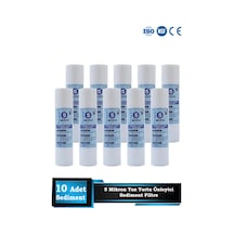 Sumarkt Açık Kasa Su Arıtma Cihazı 10 Inç 5 Mikron Sediment Spun Filtre 10 Adet