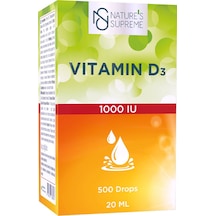 Natures Supreme Vitamin D3 1000 Iu 20 Ml Damla Aromasiz