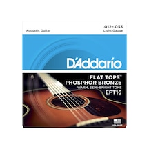 Akustik Gitar Tel Seti. Flat Tops. Phosphor Bronze. Eft16