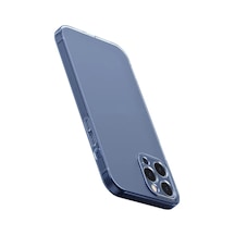 Simple Case Apple Uyumlu iPhone 12 Pro Max 6.7 İnce Şeffaf Silikon Kılıf- 5775 - Hs08371015-4198 Şeffaf 2 Şeffaf 2