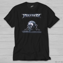Megadeth Skull Chain Siyah Tişört Siyah