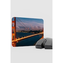 Golden Gate Köprüsü Kaliforniya Abd 2 V3 22x18 Gaming Kauçuk Kaymaz Taban Mouse Pad Fare Altlığı