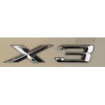 X3 Krom Küçük Bagaj Yazısı 3a 3d 3abs