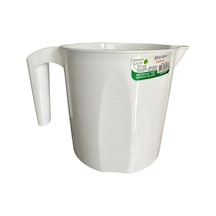 Polytime Plastik Beyaz Ölçekli Maşrapa - 1.5 Litre Beyaz