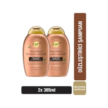 OGX Brazilian Keratin Smooth Düzleştirici Sülfatsız Şampuan 385 ml x2