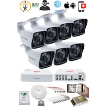 7 Kameralı Güvenlik Kamerası Seti - Kdj-7s-6al-kk-p-v1