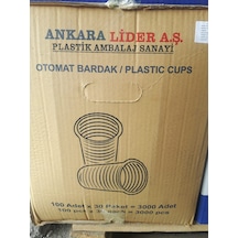 Plastik Bardak 3000 Adetli