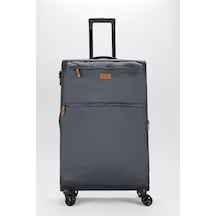 Fossil Unisex Büyük Boy Kumaş Valiz 028-01 Gri