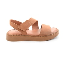 Cappuccino Hakiki Deri Kadın Sandalet K05299110202 Kahverengi