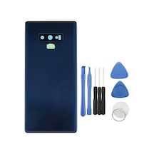 Samsung Galaxy Note 9 N960 Mavi Arka Kapak Cam Kasa Pil Konutu 4681 Mavi
