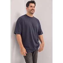 Ac&Co / Altınyıldız Classics Erkek Lacı Pamuklu Nefes Alan Terletmez Oversize Fit Rahat Kesim Bisiklet Yaka Tişört