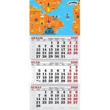 2026 Yılı Gemici Takvimi-istanbul Turistik Haritası