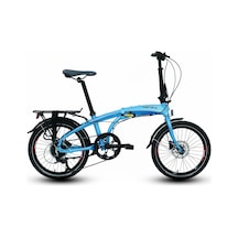 Carraro Flexi 108 Hd 20" Jant 35 Cm 8 Vites Hidrolik Fren Katlanır Bisiklet Turkuaz