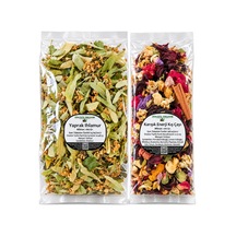 Karışık Enerji Kış Çayı 100 Gr. + Yaprak Ihlamur 100 Gr. İkili Çay Seti