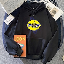 Startmore Beyaz Limon U2 Bant Hoodies Hip Hop Siyah