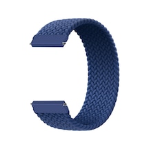 Microcase KY35 Xiaomi Amazfit Pace 2 İçin 155 MM Esnek Hasır Örgü Kordon Kayış Mavi