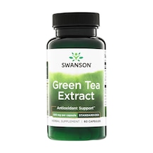 Takviye Swanson Nutrition Green Tea Extract 500 Mg 60 Kapsül Gıda Takviye