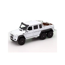 Welly Mercedes G63 Amg 6x6 1 24 Ölçek Model Araba Beyaz