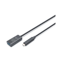 Dıgıtus Active Usb-c Extension Cable, 5m 10g, Usb 3.2 Gen2, Usb-c - Usb-a M/f