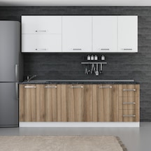 Minar 230 Cm Mutfak Dolabı Beyaz Dore 230-D2 Beyaz