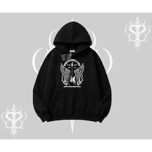 Kapşonlu Sweatshirt Born To Rock Eternal Flame Legacy Siyah